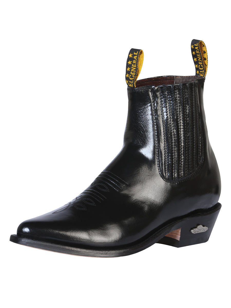 Ankle Cowboy Boot by - Black Chameleon