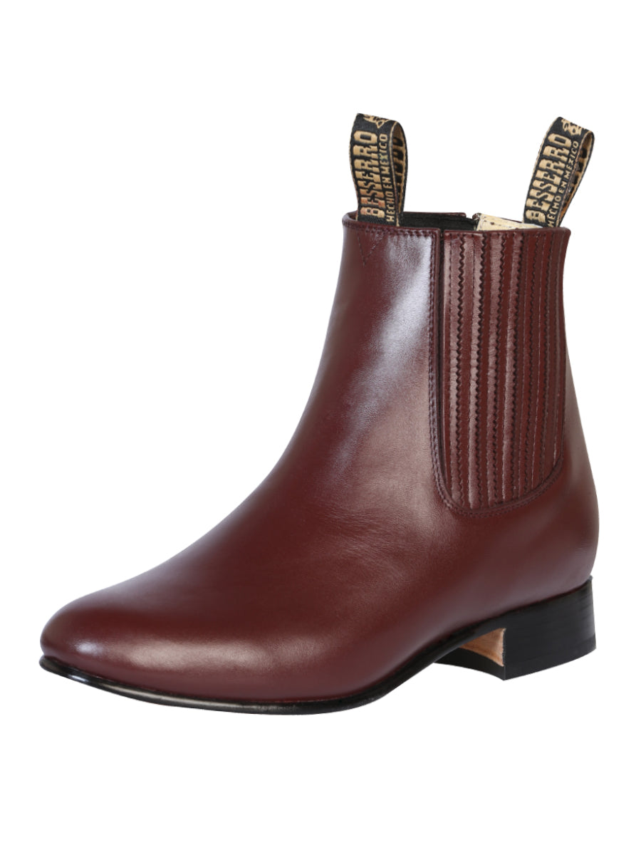 El Besserro Charro Boot Leather Wine