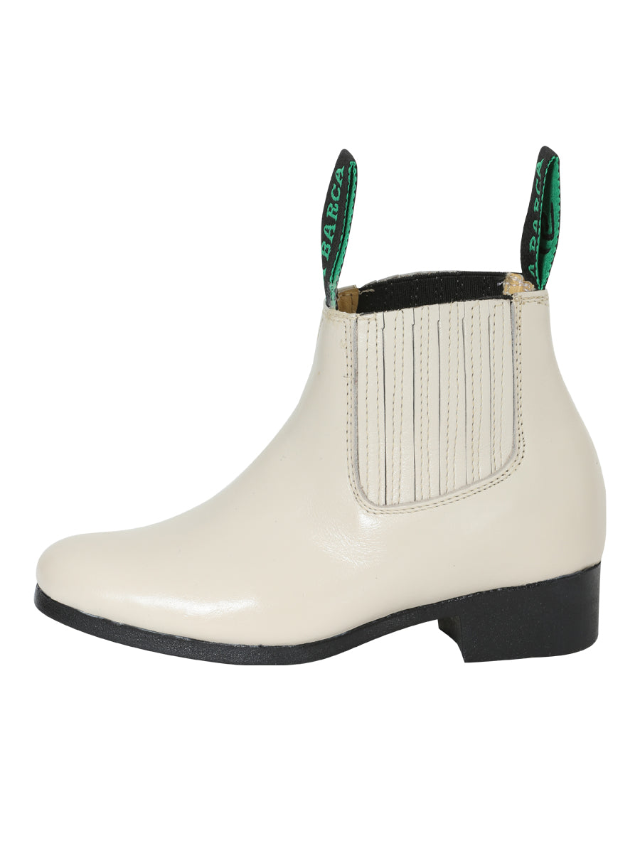 La Barca Leather Ankle Boot - Bone