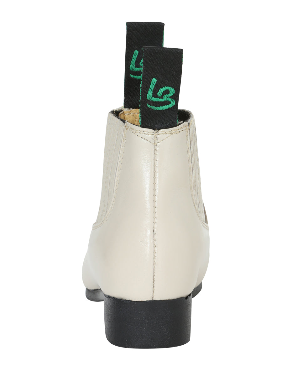 La Barca Leather Ankle Boot - Bone