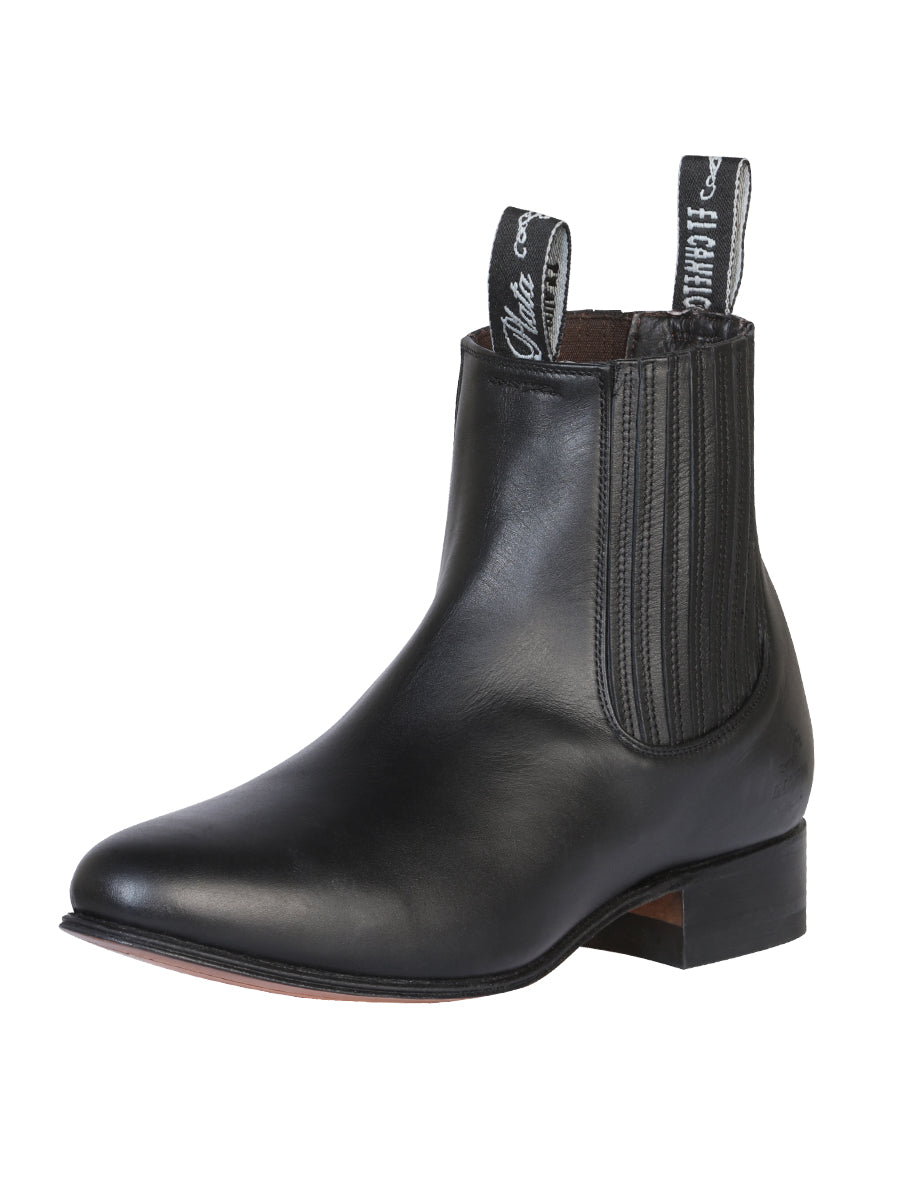 El Canelo Charro Ankle Boot Atlas Black