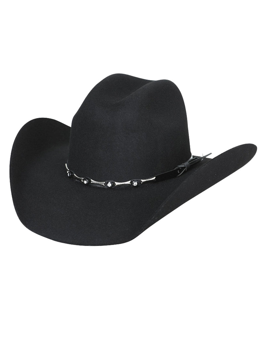 Felt Western Hat 50x Black Mod. 23075