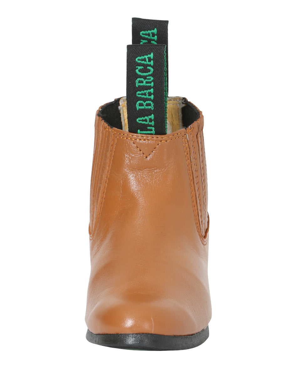 La Barca Leather Ankle Boot - Honey
