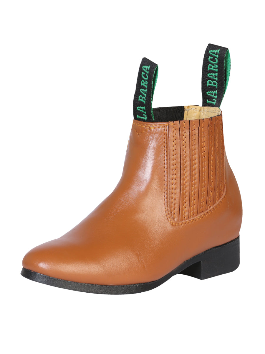 La Barca Leather Ankle Boot - Honey
