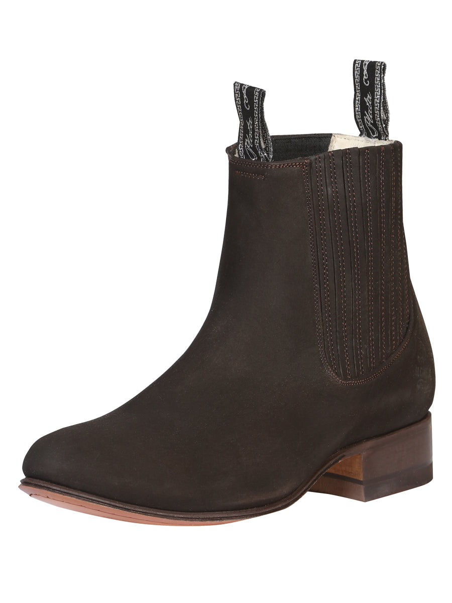 Canelo Charro Boot - Nobuck Brown