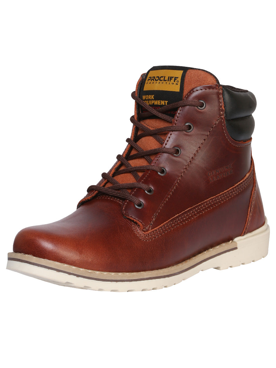 Procliff Protection Pull Up Work Boot Wine