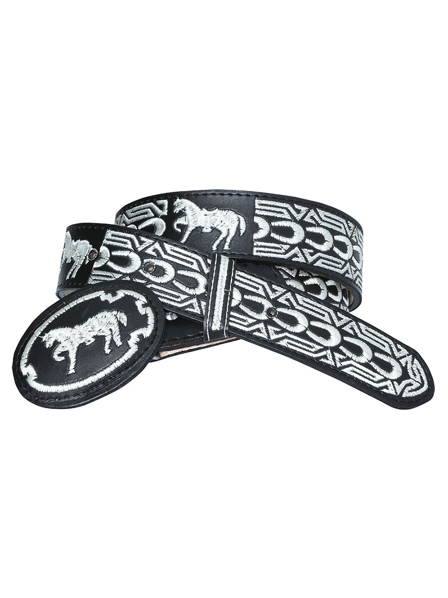 Cowboy Belt El Senor de los Cielos Horse Black