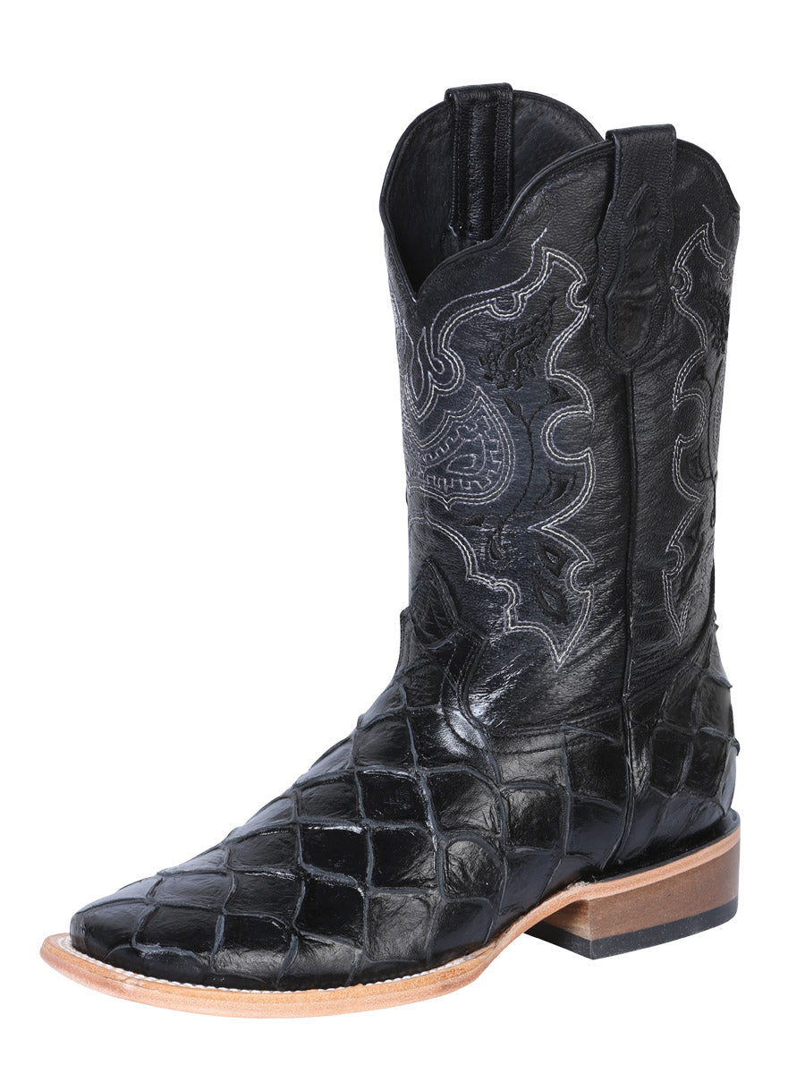 Rodeo Boot Imit Pirarucu Black Mod. 41792