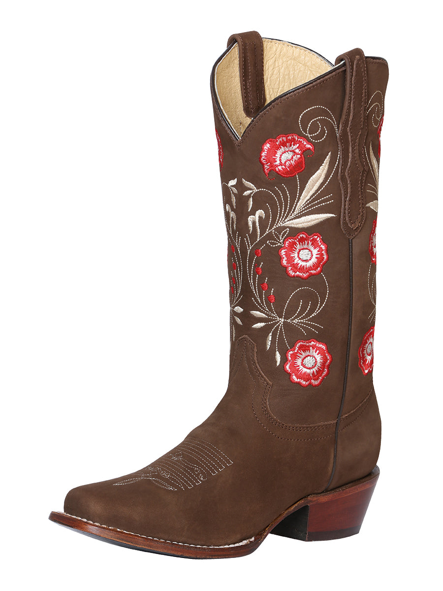 Womens Rodeo Boot Suede Brown Mod. 42984