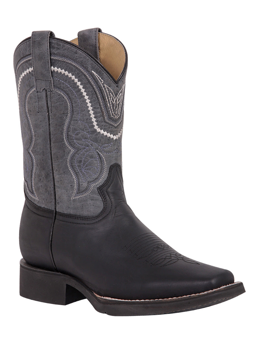 Bota clásica de rodeo Crazy Black
