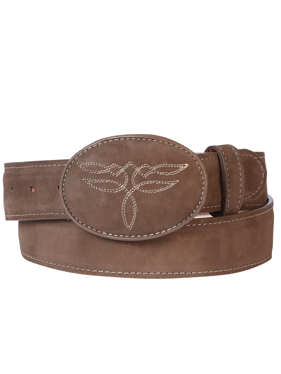 El General Women's Western Belt - Camel