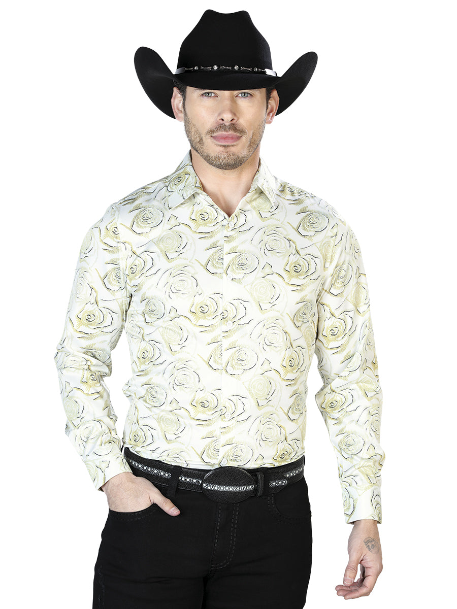 Ivory Casual Long Sleeve Shirt