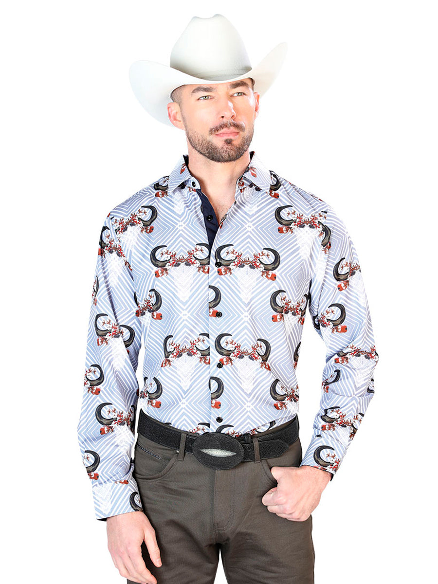 Gray And Black Casual Long Sleeve Shirt