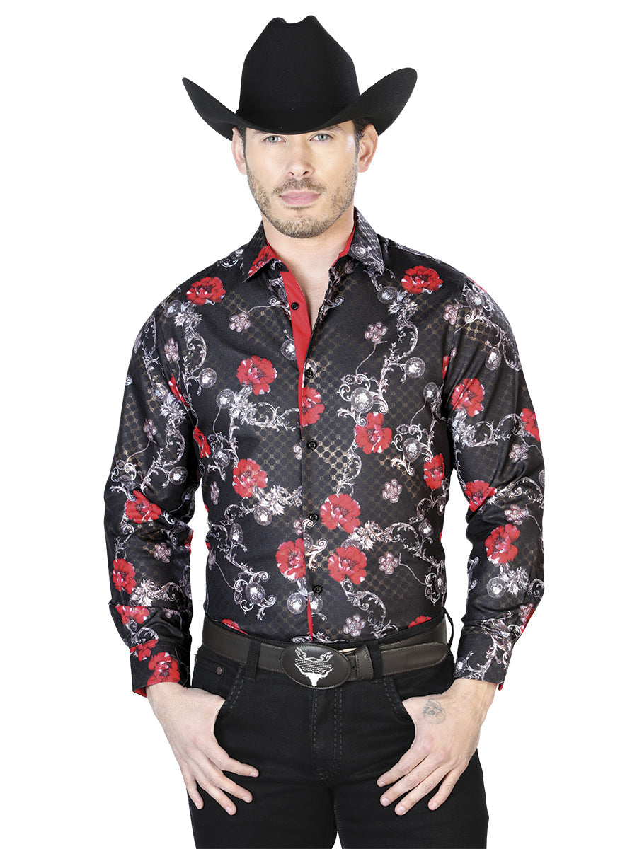 Black Casual Long Sleeve Shirt Mod. 43809