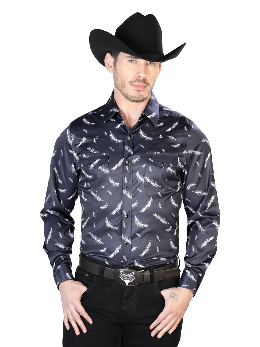 Black Casual Long Sleeve Shirt Mod. 43934