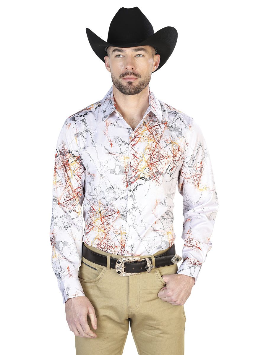 White Casual Long Sleeve Shirt Mod. 43993