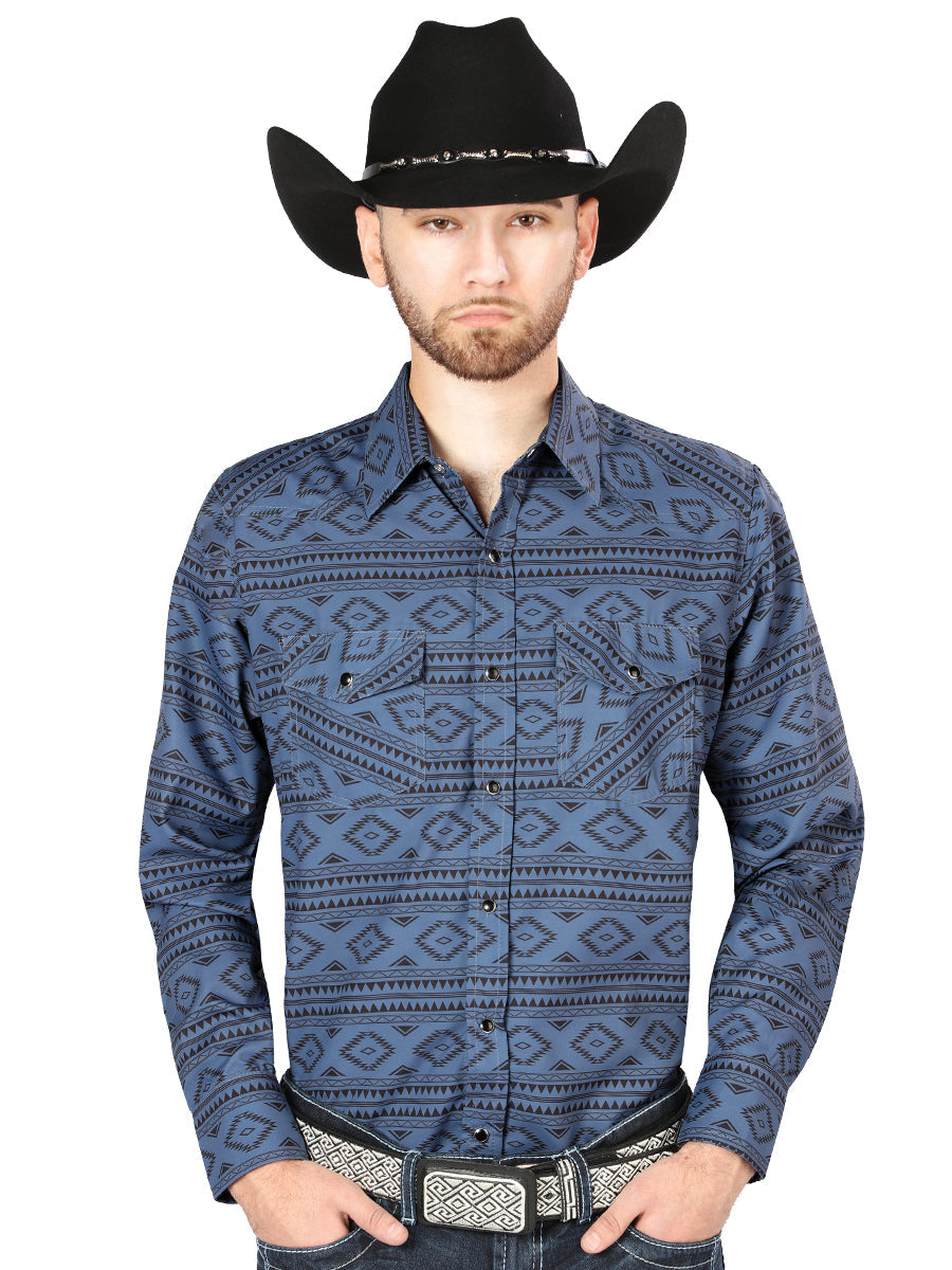 Western Shirt Blue