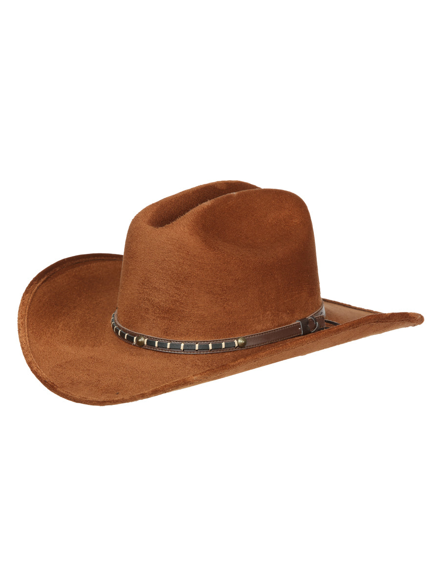 Sombrero de ante occidental para niños Tabaco