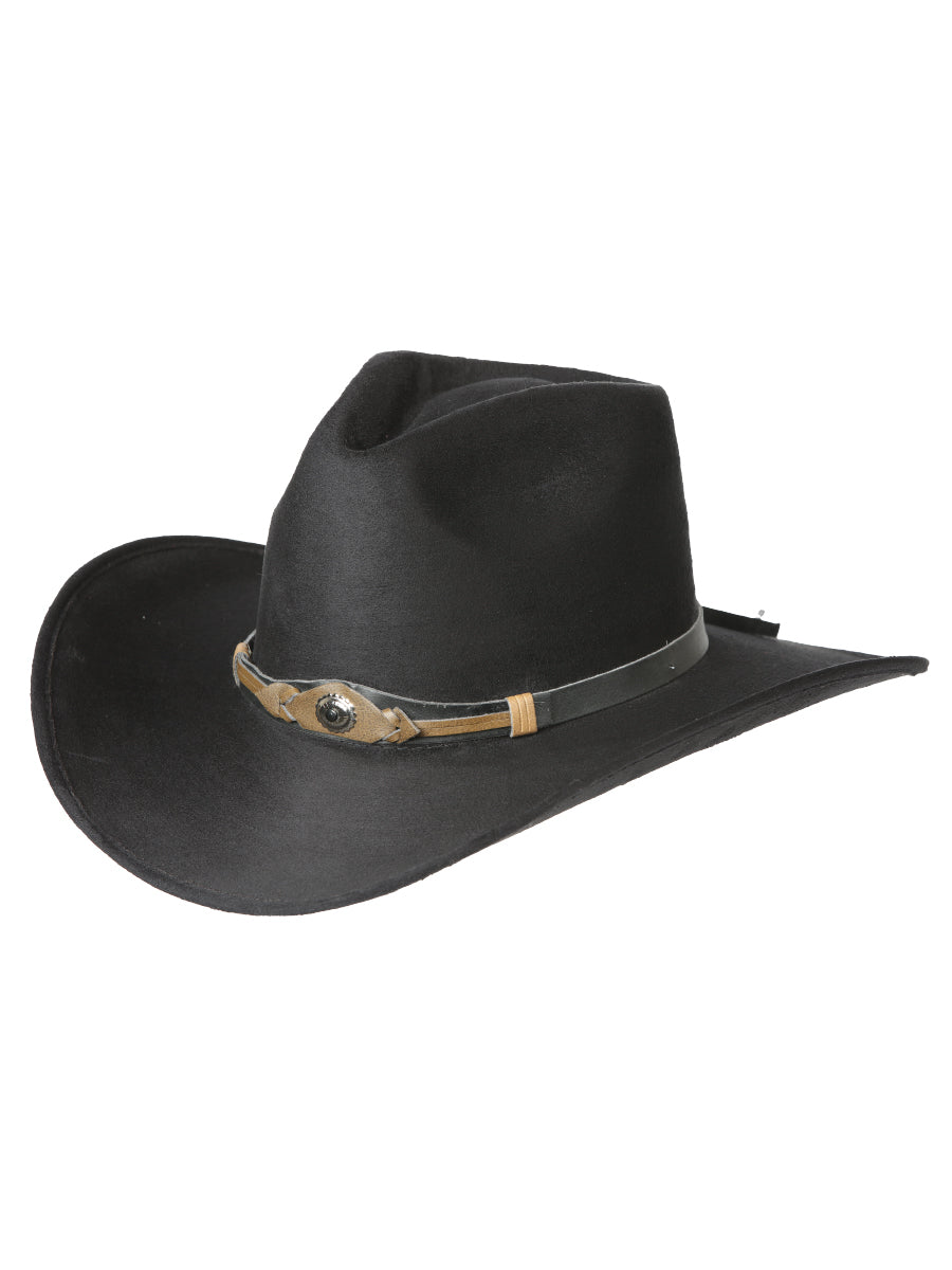 El General Suede Western Hat Black
