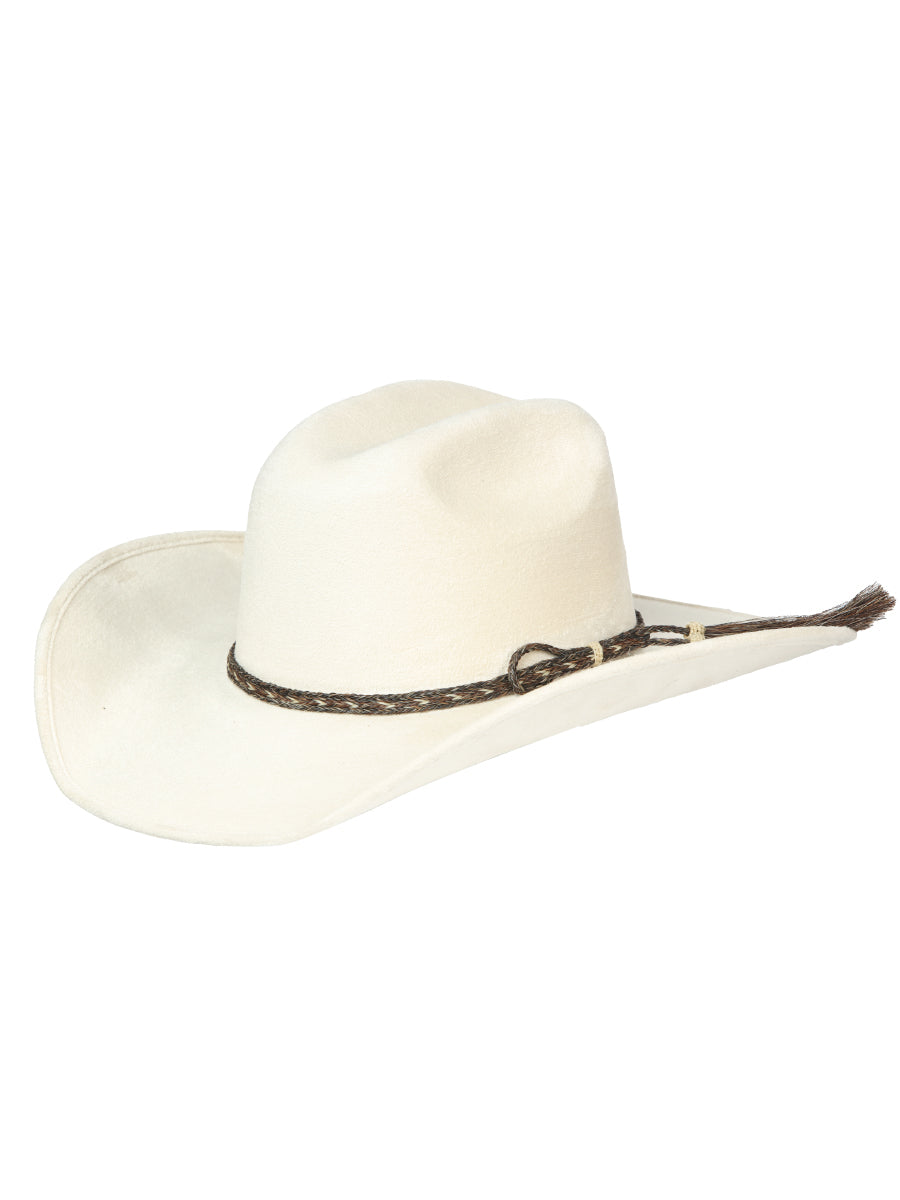 Sombrero occidental de gamuza con hueso