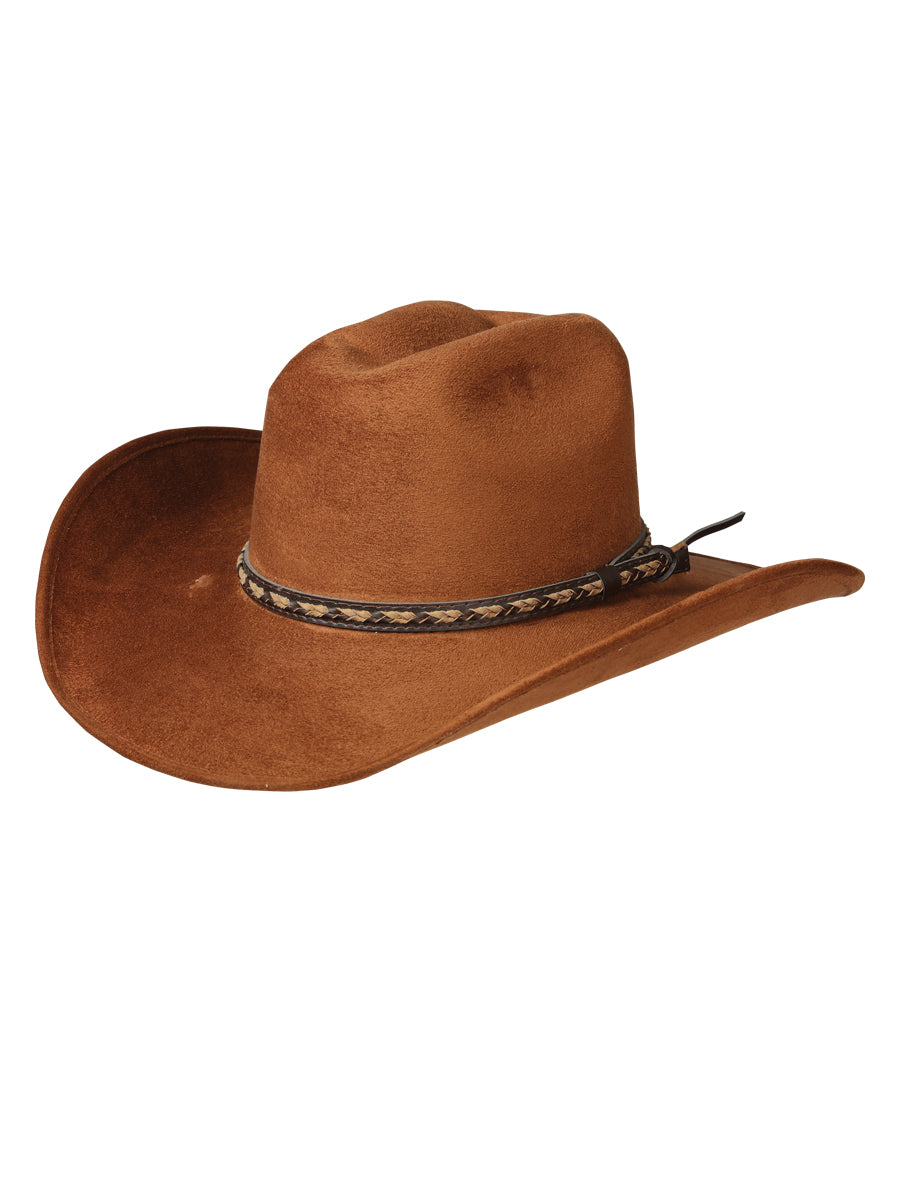 Sombrero Western de Ante Marrón Oscuro