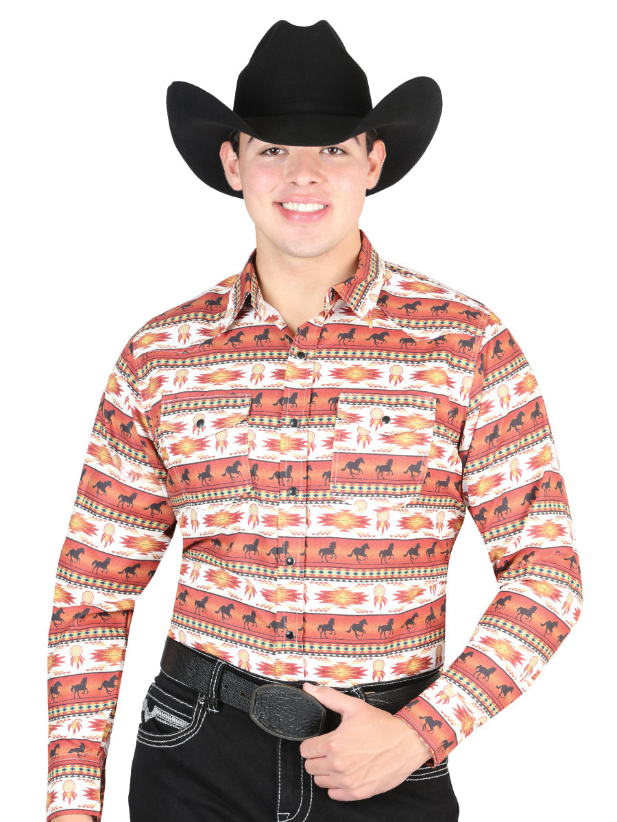 Brick -Western Shirt Mod. 44315