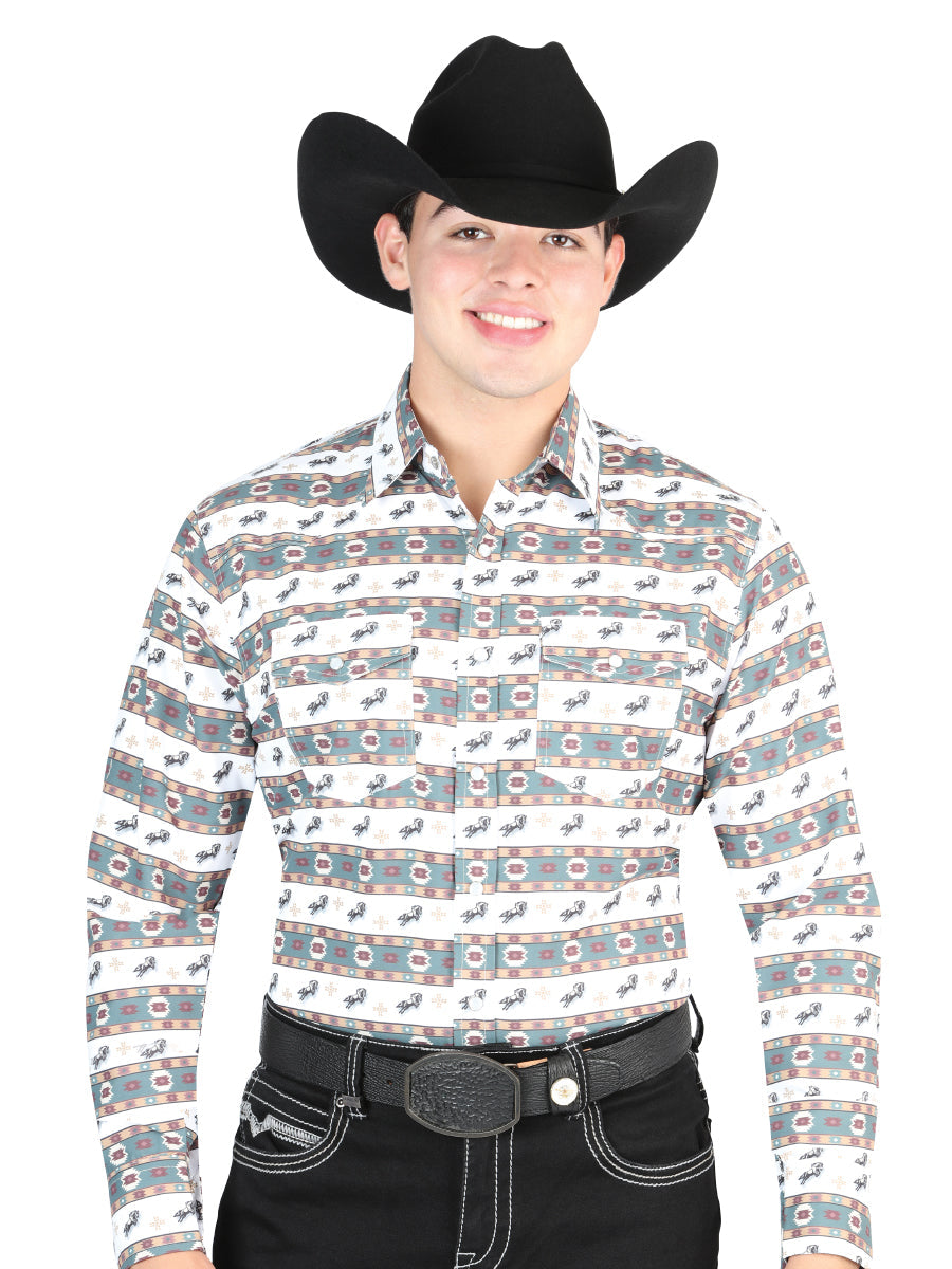 Camisa blanca/verde