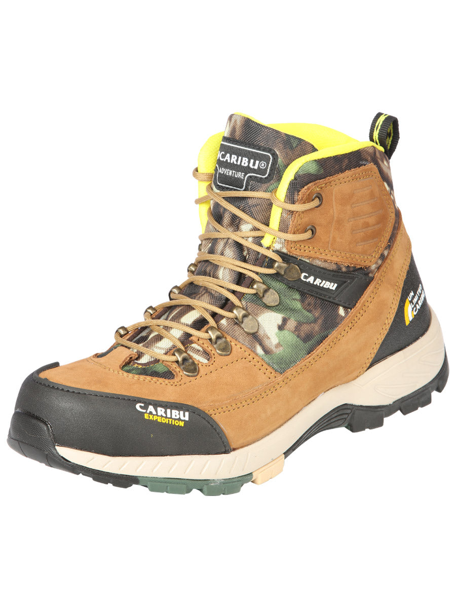 Work Shoe Caribu - Synthetic finish - Yellow/Camouflaje