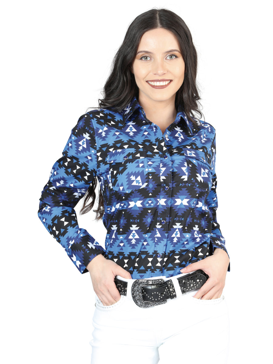 Casual Long-Sleeve Shirt by Blue