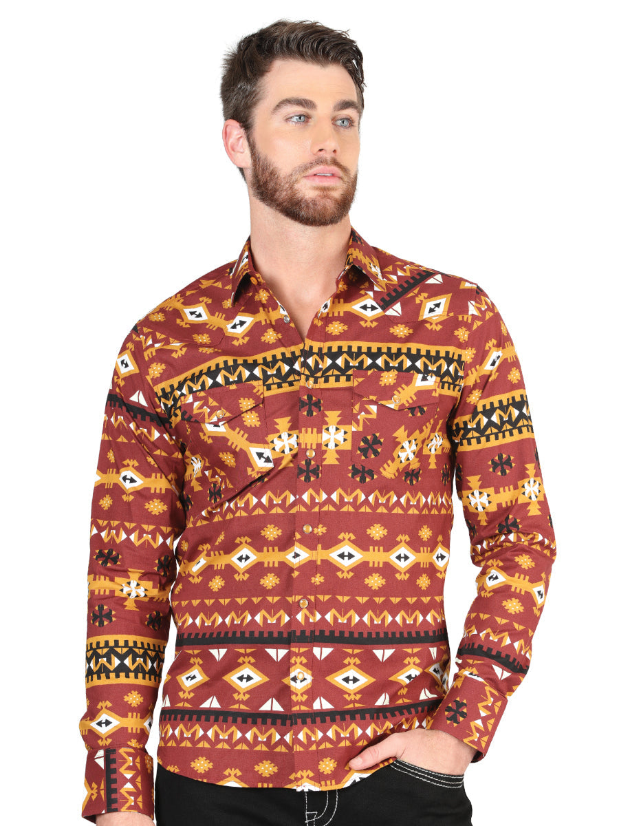 Men's Casual Long-Sleeve Shirt by Brick