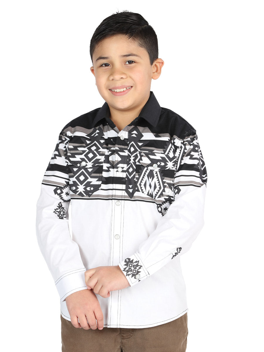 Camisa casual de manga larga negra