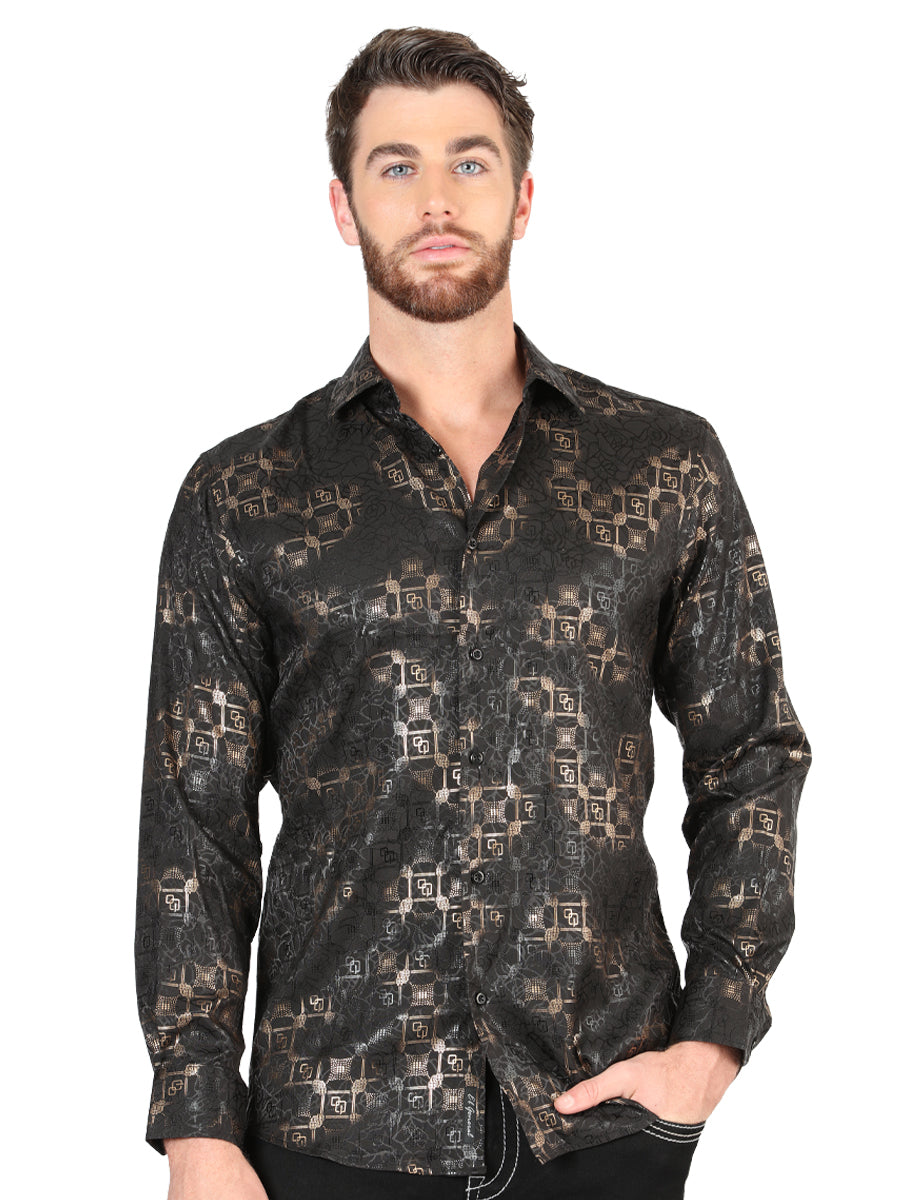 El General Black Casual Long-Sleeve Shirt