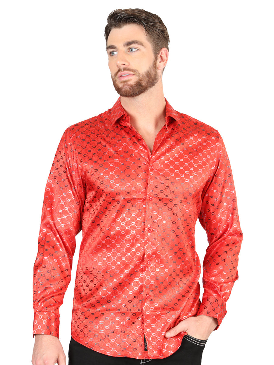 Camisa casual de manga larga roja El General Mod. 44577