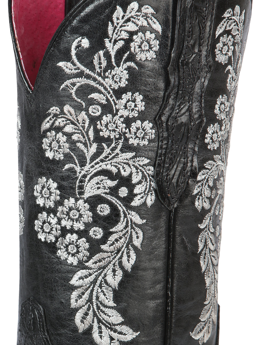 Cowboy Boot Rodeo Printed Black