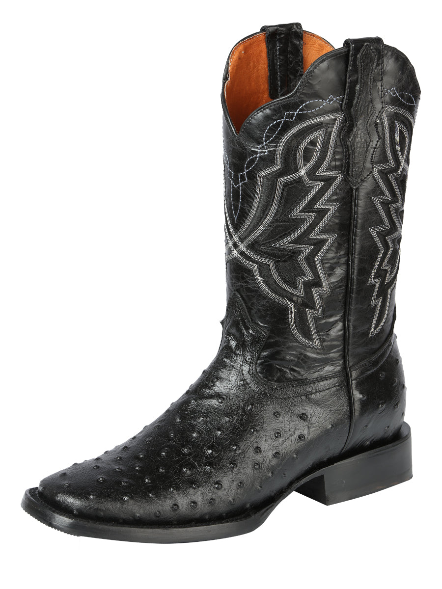 Rodeo - Bota de piel de osther estampada - Negro