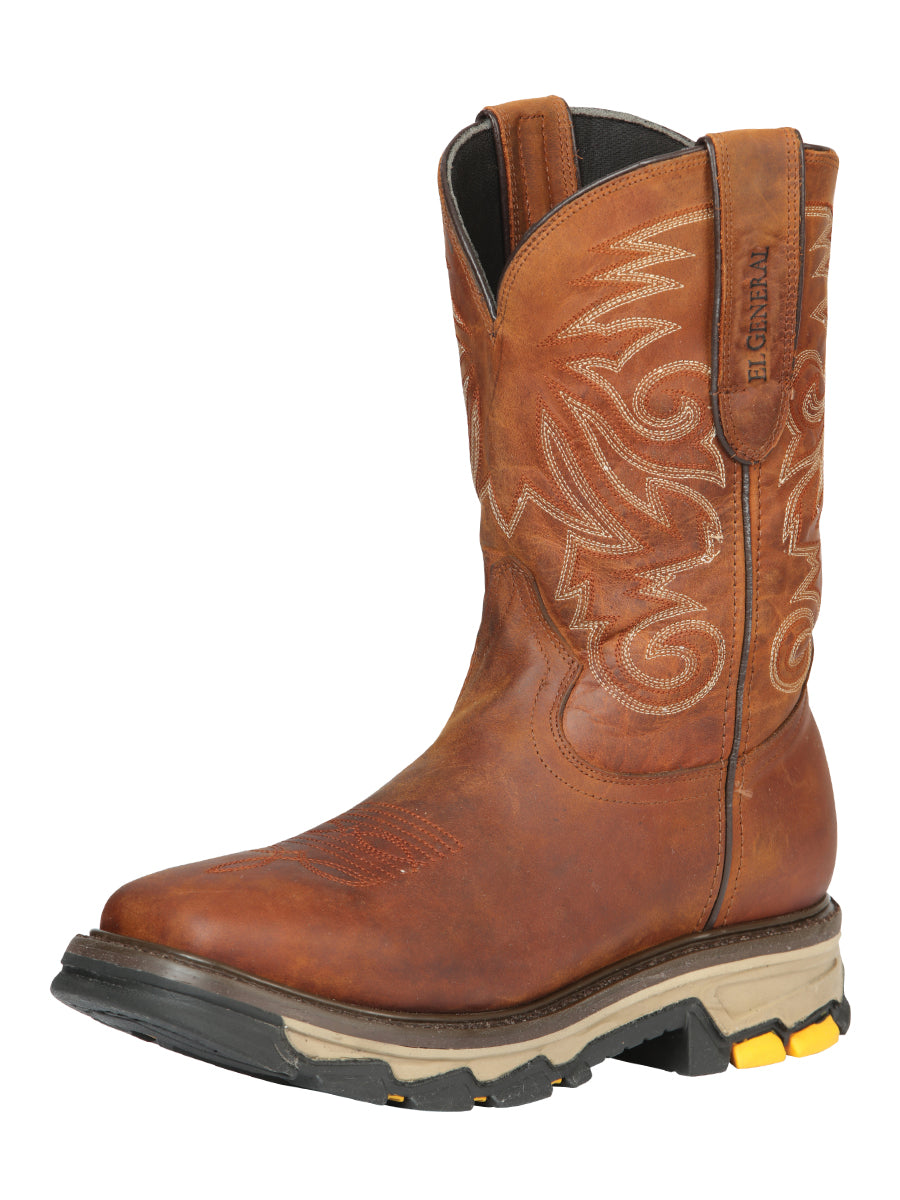 Rodeo Work Boot - Leather Wisky