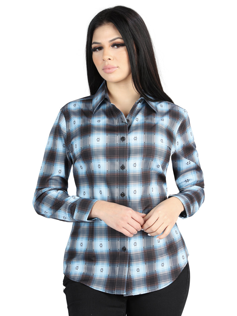 Casual Long-Sleeve Shirt - Black/Beige