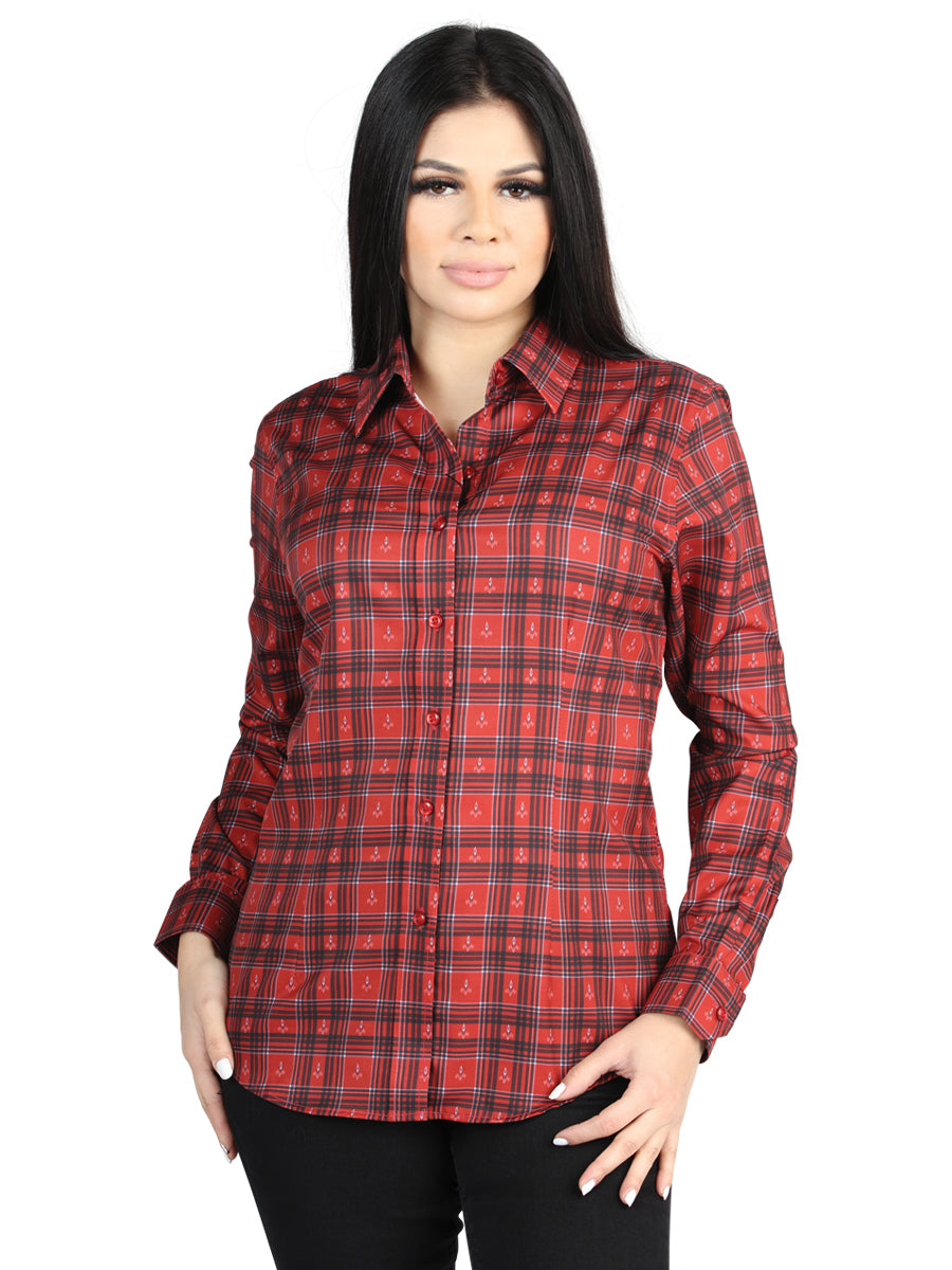 Casual Long-Sleeve Shirt - Red