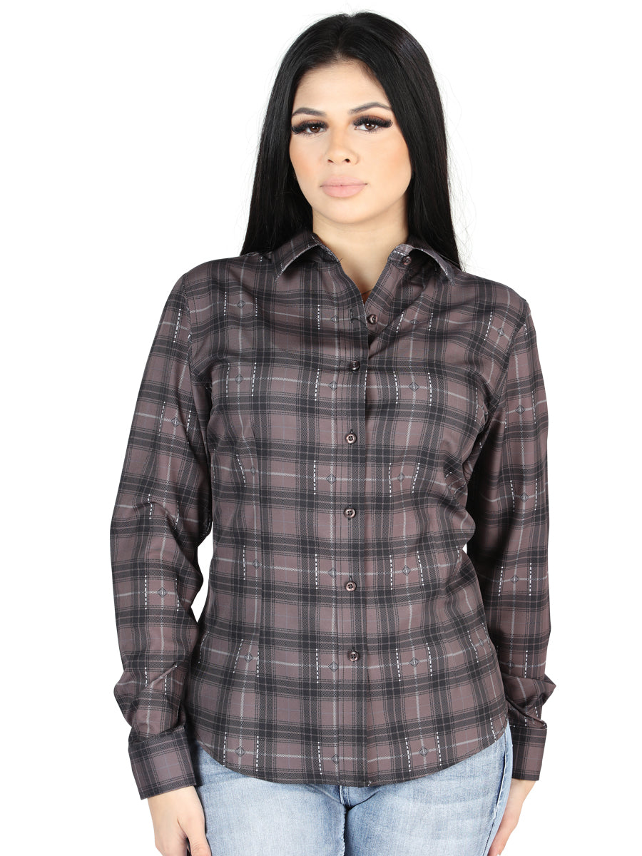 Casual Long-Sleeve Shirt - Moka/Olive