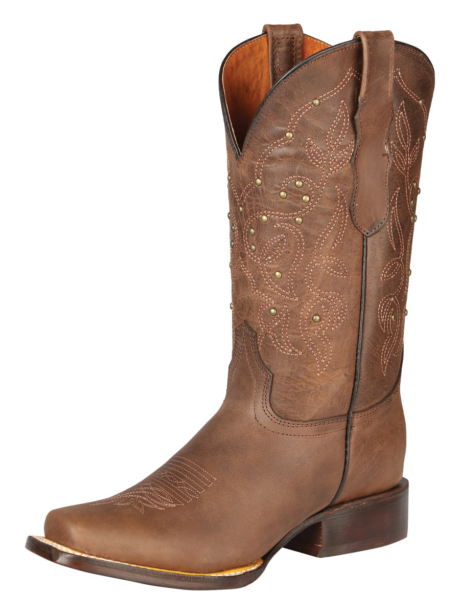 Bota Vaquera Rodeo Alazan Marrón