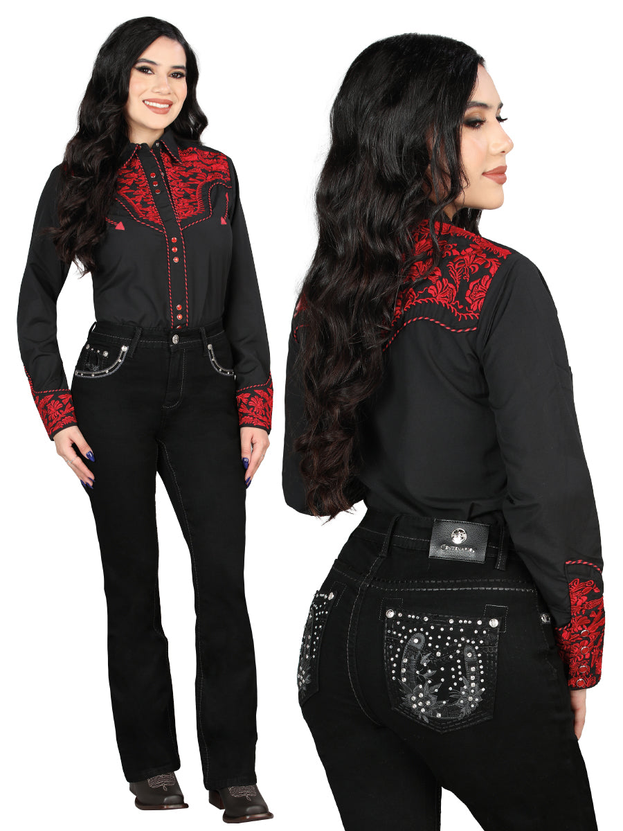Centenario Bootcut Denim Jeans Black