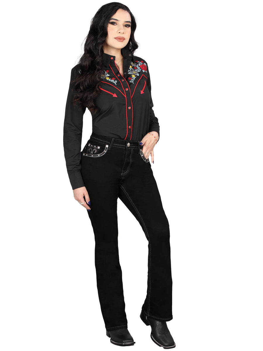 Centenario Bootcut Denim Jeans Black