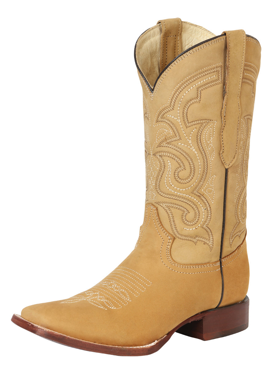 El General Men's Rodeo Boot – Nubuck Leather - Honey