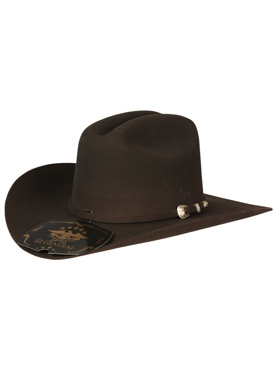 Sombrero vaquero de lana El General X Sinaloa color chocolate
