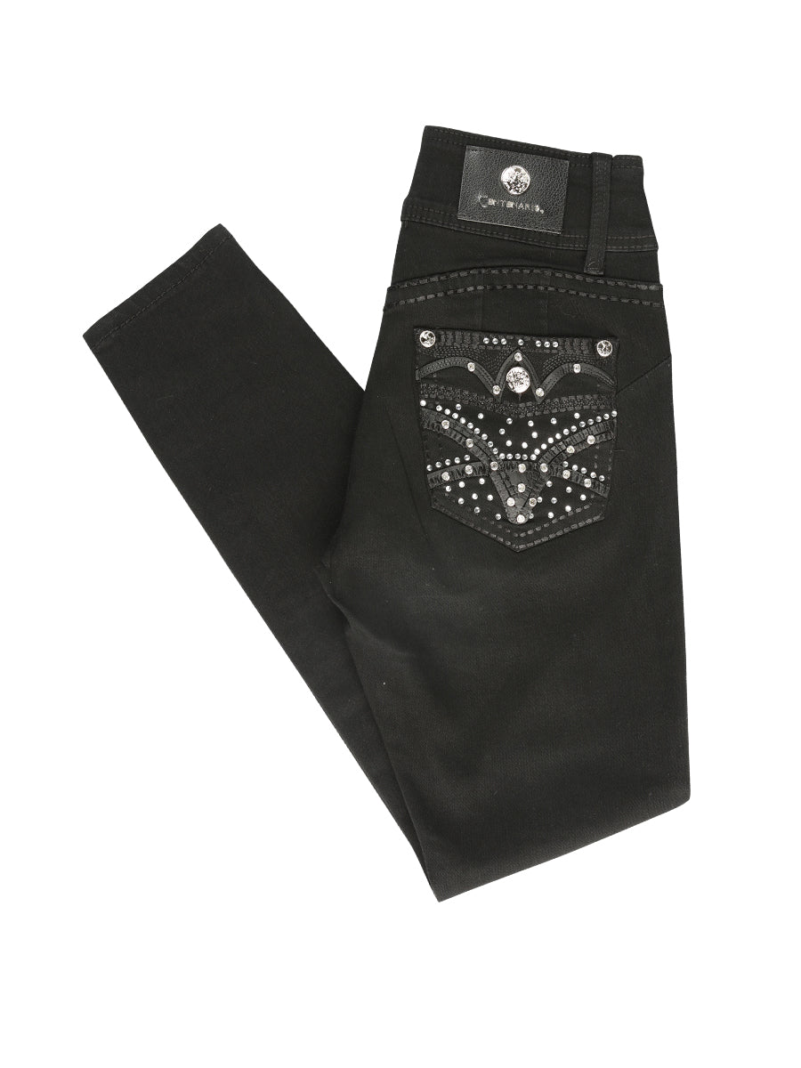 Centenario Hip Up Skinny Denim Jeans Black