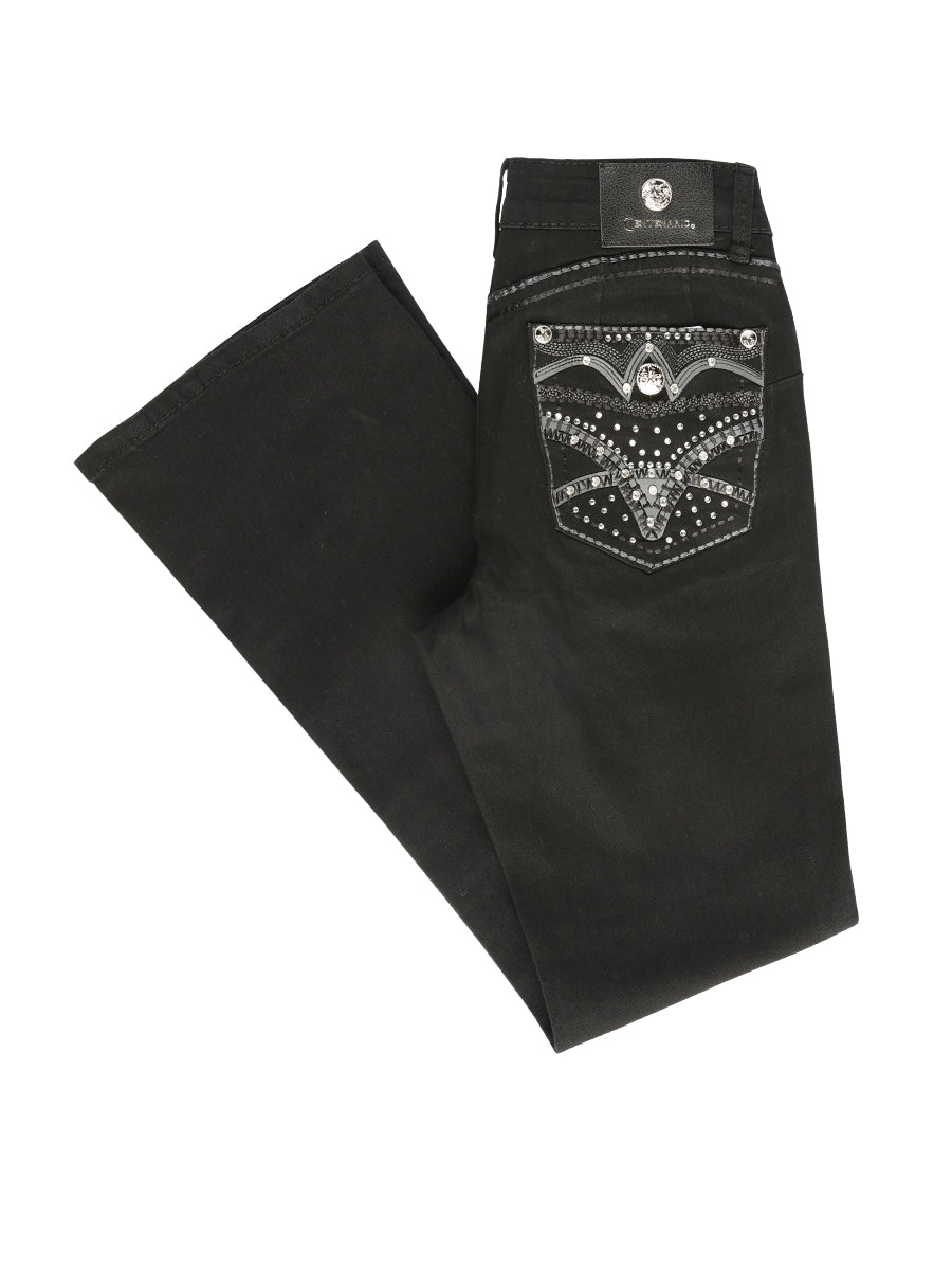 Centenario Hip Up Bootcut Denim Jeans Black