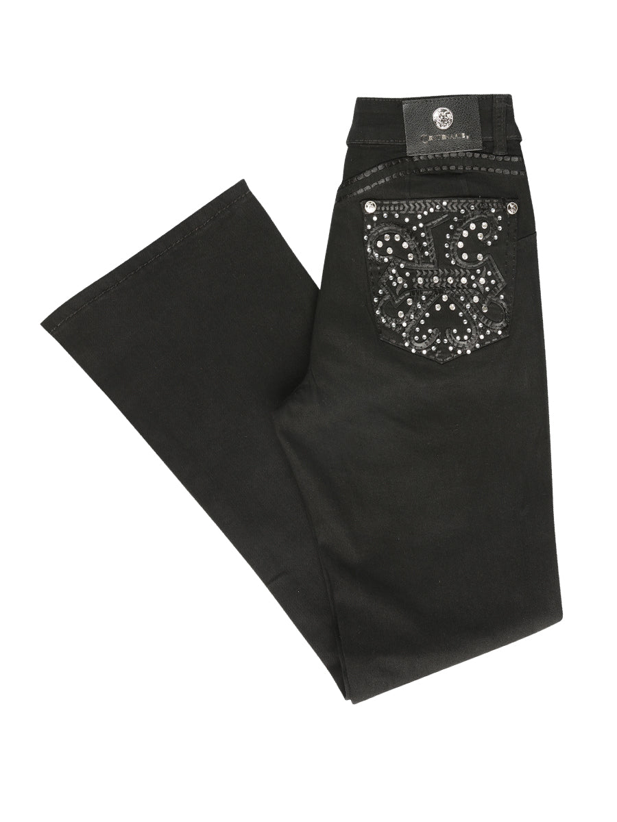 Centenario Bootcut Denim Jeans With Embroidery on the Back Pocket main image 0