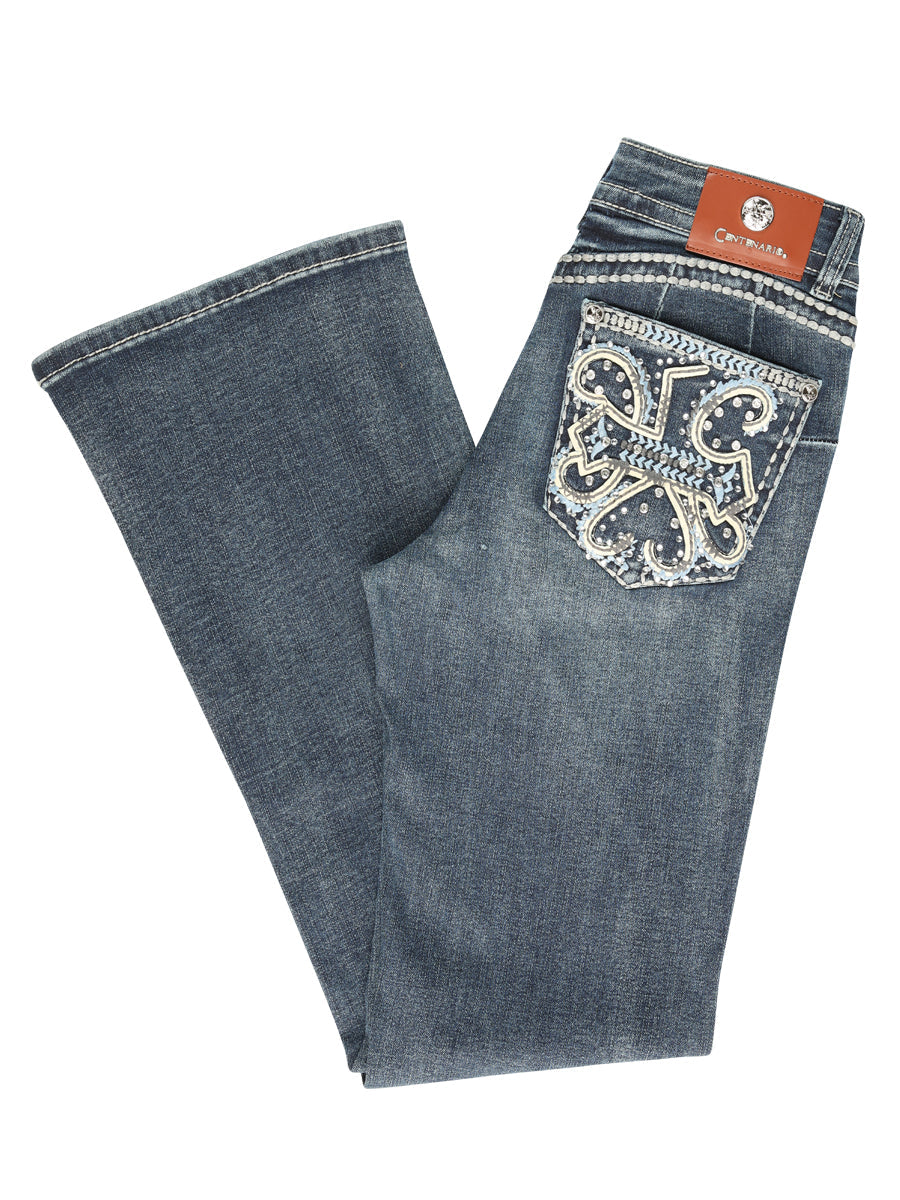 Centenario Hip Up Bootcut Denim Jeans Dark Blue