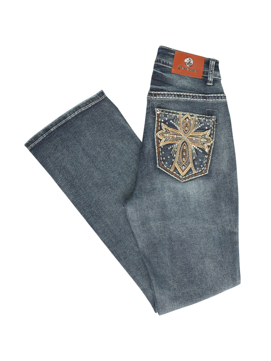 Centenario Bootcut Denim Jeans Blue