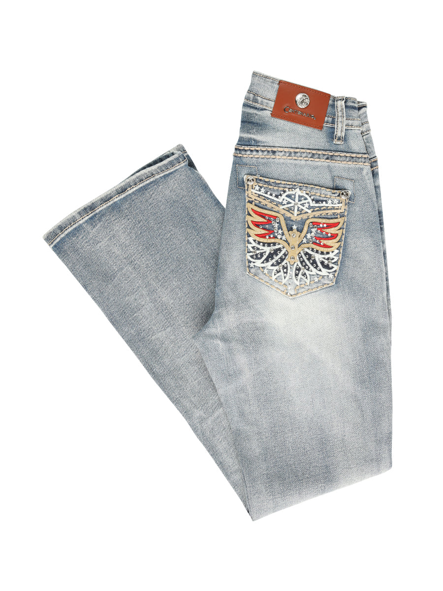 Centenario Bootcut Denim Jeans Light Blue